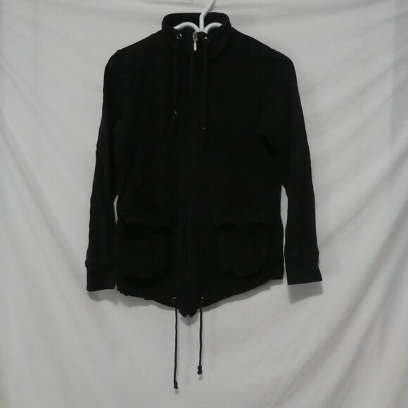 JOE FRESH | large | Black Drawstring Utility Jacket - Picture 1 of 14